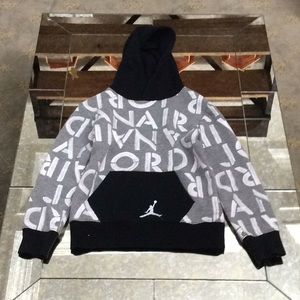 Gray white and black hoodie Jordan air brand